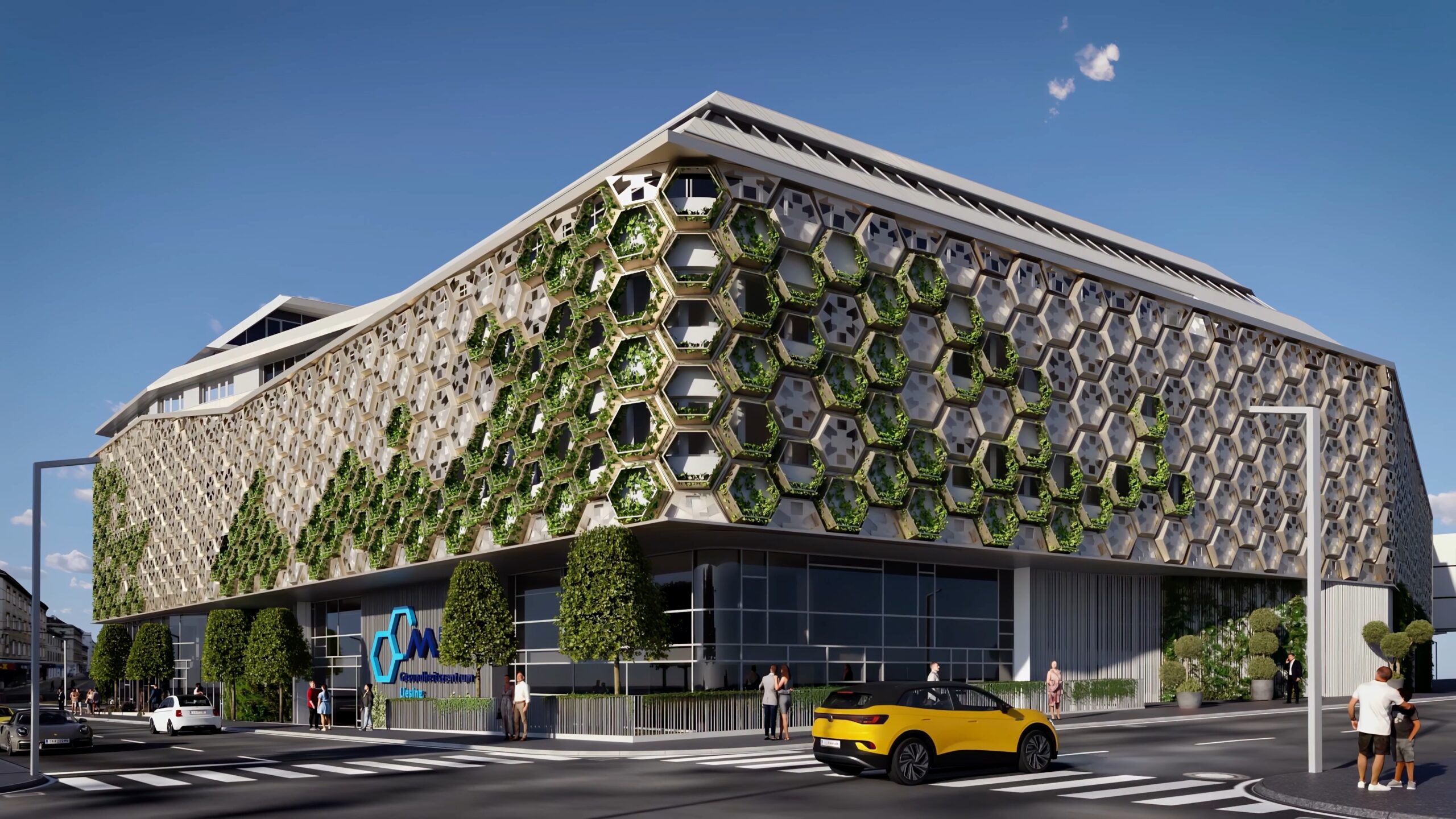 Mia Gesundheitszentrum Vorderansicht Gebäude